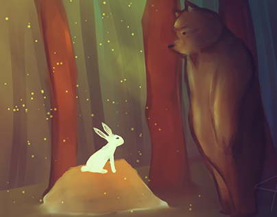 The bear and the rabbit