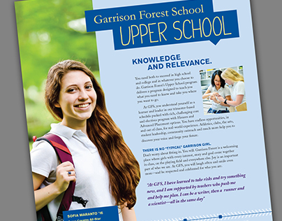 Admissions Flyer Series, Garrison Forest School