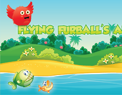 Illustration of Game "Flying Fur Ball"