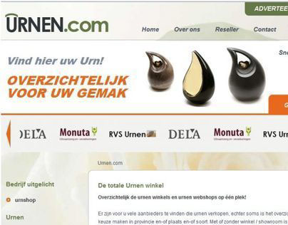 Urnen - wordpress portal for the Urns industry