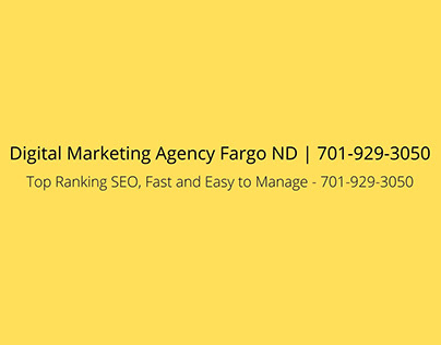 Digital Marketing Agency Fargo ND | 701-929-3050