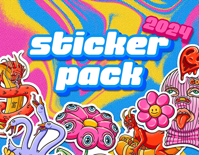 Stickers Easy Pack - This is a pack of 43 files on Behance