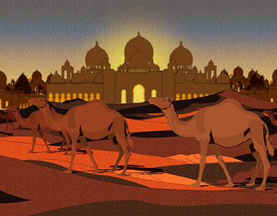 Camel landscape
