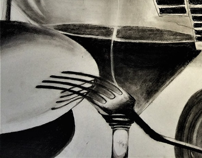 Mark Marking- Charcoal & Ink paintings