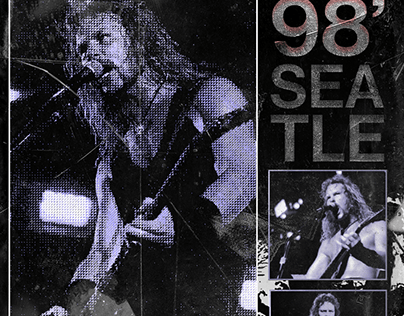James Hetfield 89' Seatle Concert Banner