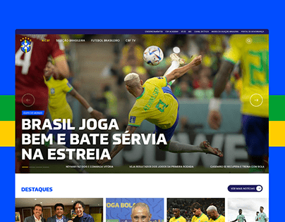 Redesign do site CBF para a Copa do Mundo
