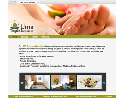UMA Terapias Naturales Website