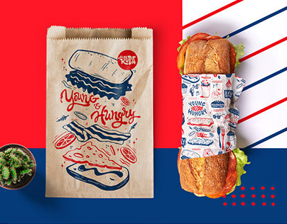 Mr.Kuba Sandwich bar / Fast food branding