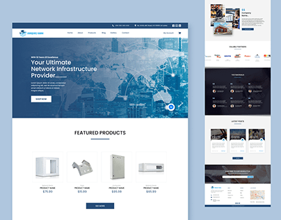 Landing Page UI Design - Ecommerce Website