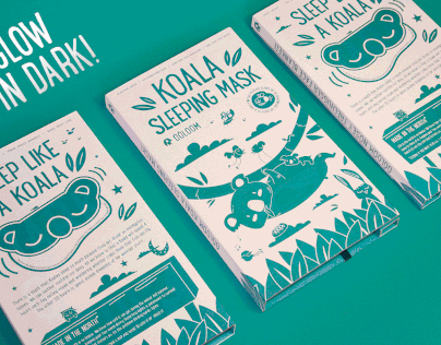Ööloom Sleeping Mask Package Redesign - Koala Edition