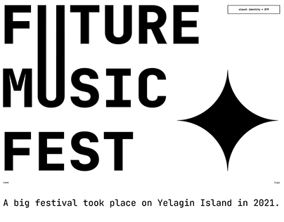 FUTURE MUSIC FEST - visual identity + DTP