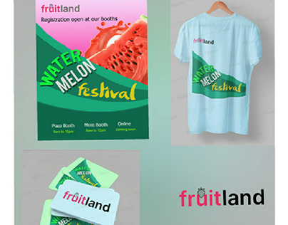 Fruitland Brand Identity merchandise mockup