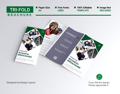 Business Tri-fold Brochure Template