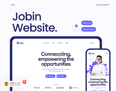 Jobin - Job Seeking Website