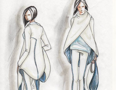 Small collection, fashion sketches