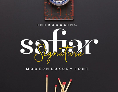 Free Modern Luxury Font Duo - Safiar Font