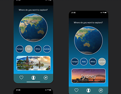 Travel App Home Page