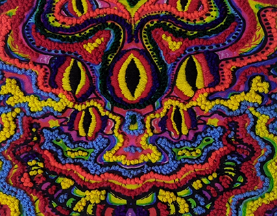 Project thumbnail - psychedelic fabric samples