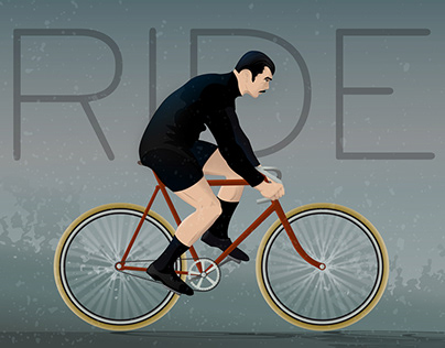 Retro Bike Illustration