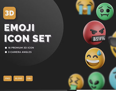 3D Emoji Icon Set