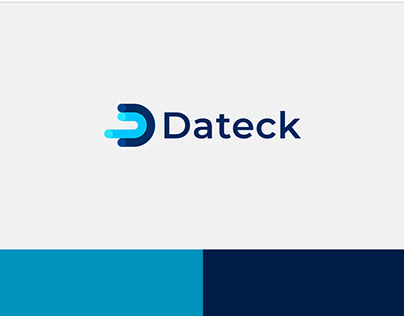 DataTech Technology Initial D Letter Logo Design