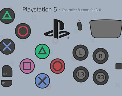 PlayStation 5 - Controller Buttons for GUI
