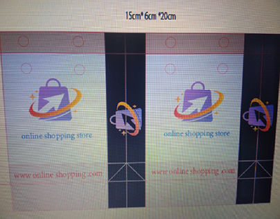 product packaging 
shopping bag