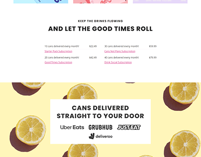 Shopify Food Website Design