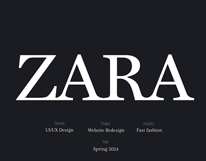 Zara Website Redesign