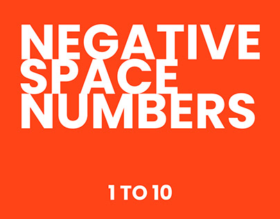 Negative Space Numbers