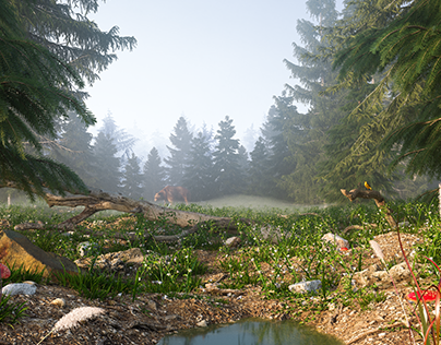 "Morning in the forest" - CGi