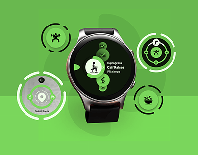 Smartwatch app that automatically logs workout output.