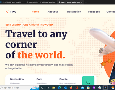 A cloned online travel website