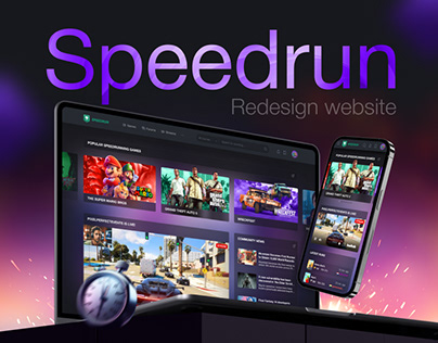 Speedrun - Redesign website