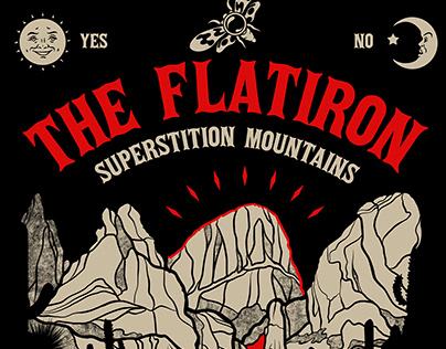 Superstition Mountains Apparel Illustration