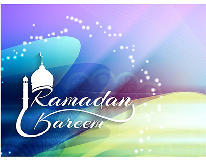 Vector ramadan kareem mosque logo