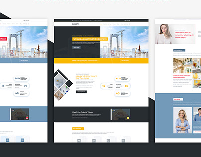 INDASTY - Construction & Industry PSD Template