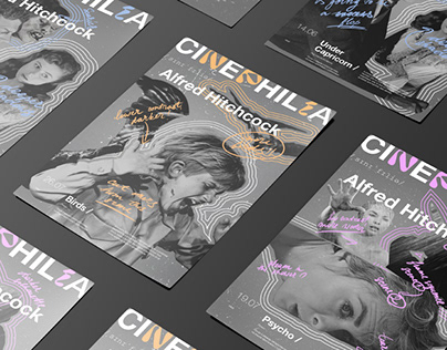 Cinephilia movie club identity and posters