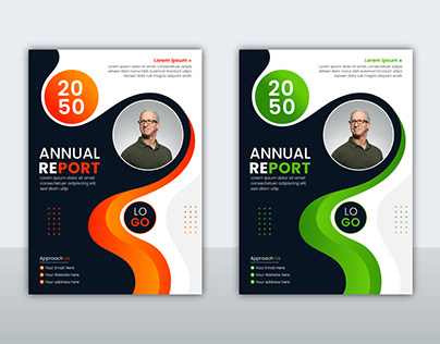 Annual report or business cover design