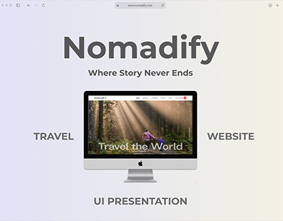 Promotional Website for Travel App| Nomadify