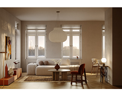 Project thumbnail - Winter Afternoon | CG Interior Renderings