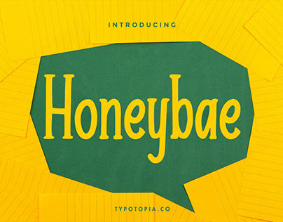 Honeybae a Fun Display Font