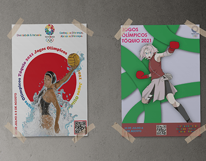 Cartazes jogos olímpicos 2021