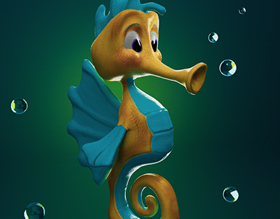 3D Seahorse
