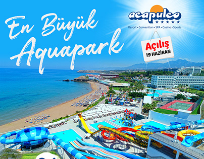 Social Media Marketing Post for Cyprus Hotel's Aquapark