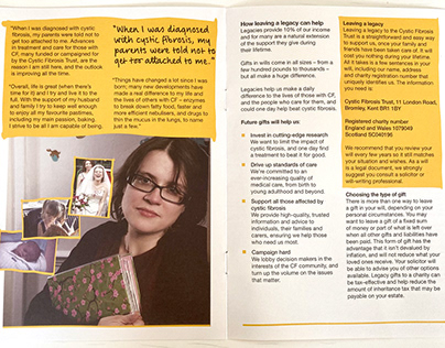 Cystic Fibrosis Trust legacy booklet