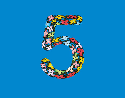 Number design logo