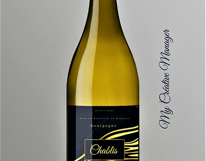 Wine label Gold in the Night Chablis