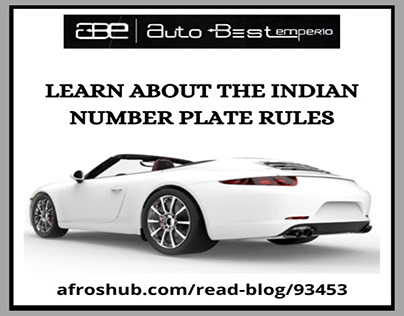 Learn About The Indian Number Plate Rules