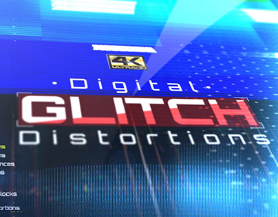 Digital Glitch Distortions - 4k